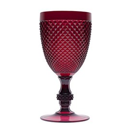 Excelsa Diamond Goblet 39 cl, Plastic, red, 9.2 x 9.2 x 18.5 cm