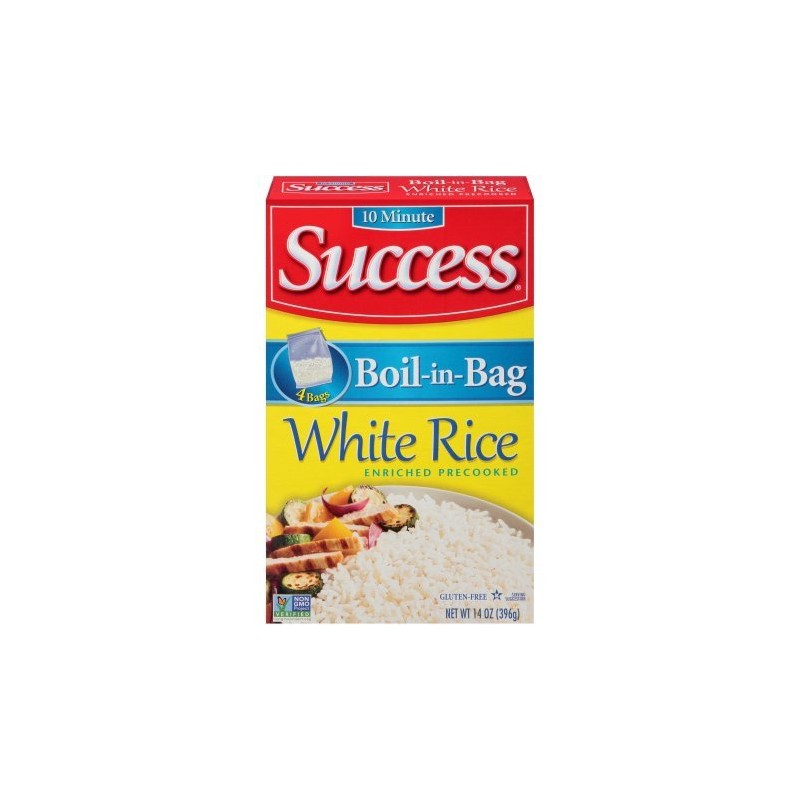 Boil-In-Bag White Rice, 14 Oz (3 Boxes of 4 Count)