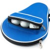 Table Tennis Bat Bag,Waterproof Ping Pong Paddle Bat Pouch,Table Tennis