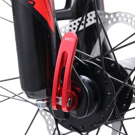 wilefive Bike Skewers Ultralight Quick Release Skewers for MTB Front & Rear, Red