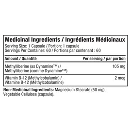 Pro Line Dynamine | 150 mg Methyllilberine Per Capsule | Increases Energy, Improves Mood, Enhances Focus | 60 Servings Per Container | 60 Vegetable Capsules