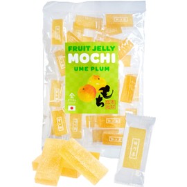 YAMASAN KYOTO UJI Jelly Fruit Mochi, Japanese Traditional Candy, individually wrapped, Artisanal Handworks, 100% Japanese Ume Plum, 300g