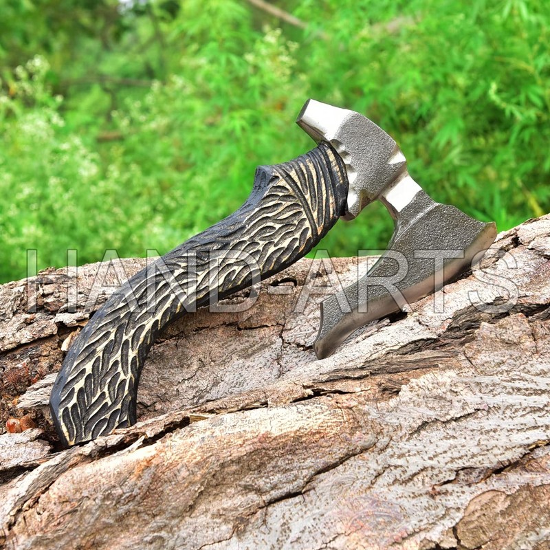 AX-2070 Handmade Carbon Steel Axe with Sheath