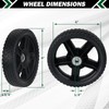 CheeMuii 8 Inch Lawn Mower Wheels 2 Pack 8" Push