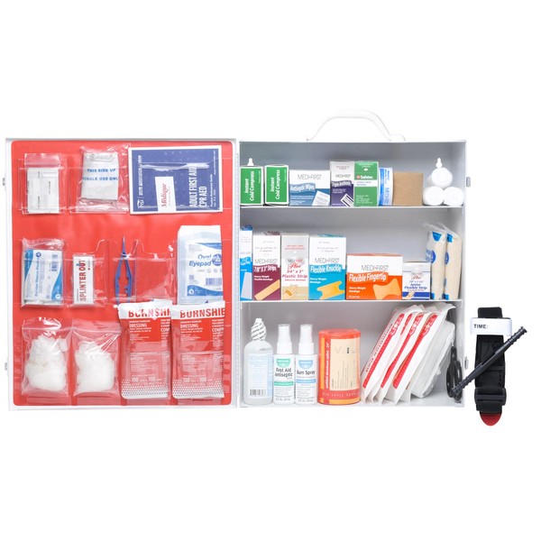 OSHA Approved First Aid Kit Complete 3 Shelf Size Meets OSHA 2021 Requirements