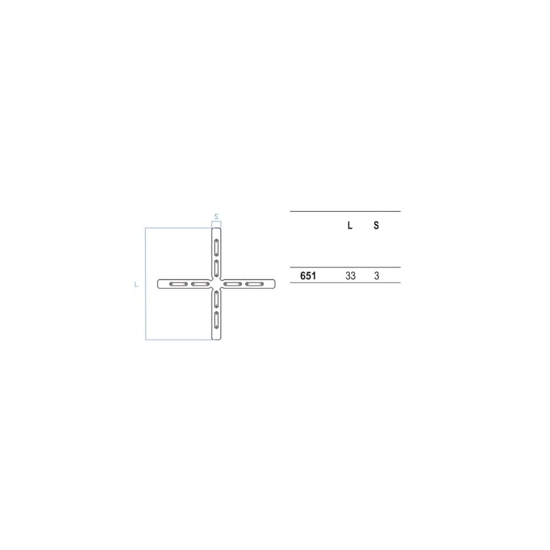 Pikappa 651 Cross Spacers 3 mm for Tiles and Cladding