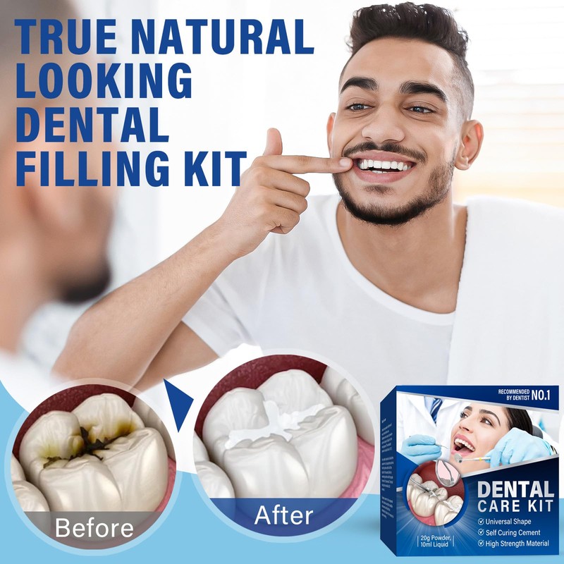 Tooth Filling Repair Kits, Temporary Tooth Repair Kit, for Broken