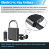 KENRONE Fingerprint Padlock, Biometric Padlock, Smart Padlock with Emergency Key,