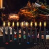 Mega Candles 10 pcs Unscented Black Exquisite Mini Taper Candle,