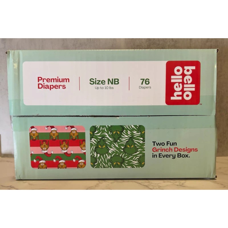 Hello Bello NB Up To 10lbs Diapers Grinch Who Stole