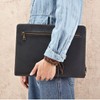 UPRESYE Zippered Padfolio Organizer, Leather Planner Binder, 12.9 Inch Portfolio