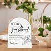 ANIANG Wedding Guestbook Desk Decor, Wedding Guest Book Wood Arch
