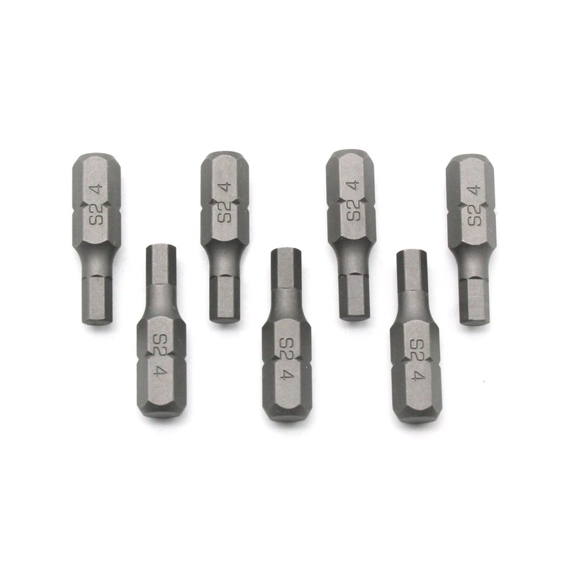 TEMO 50 pc H-4 Hex 4mm (5/32 Inch) Impact Ready