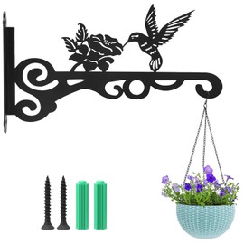 Pflanzenhaken Blumenampelhalter,Pflanzen Blumenampelhalter Wandhalterung,Pflanzen Eisen Wandhaken,Blumenampel Vogelhäuschen Wandhalter Haken von Pflanzer Vogelhäuschen Laterne Windspiele,Garten Balkon