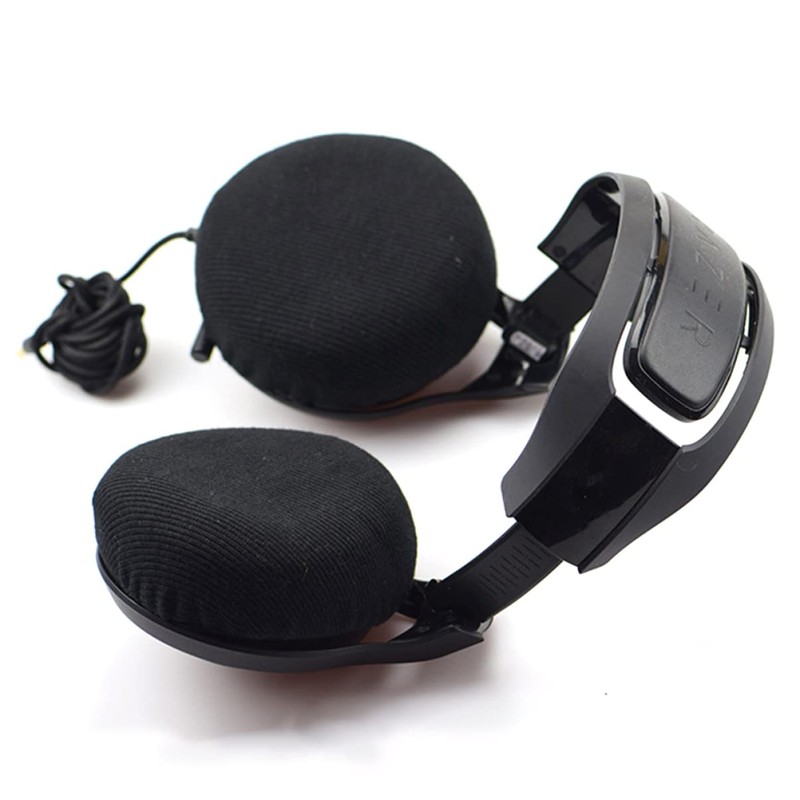 Mobestech 30pcs Headset Cover Black Earmuff Cushions for Headphones Dustproof