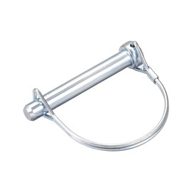 sourcing map 1Pcs 3/8" Dia Trailer Coupler Pin, 3-5/32" Long Coupler Pin Shaft Locking Pin, Round Pto Pin for Farm Trailers Wagons Lawn Hitches and Garden