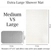 Extra Large Shower Mat Non Slip,47 * 31 Inch Bath