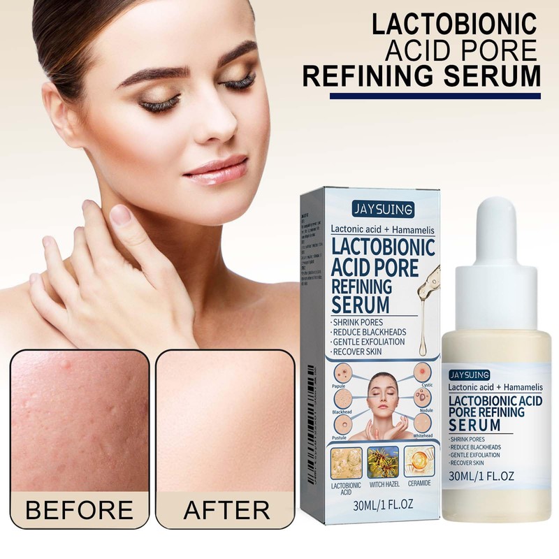 Xiulilydai Lactobionic Acid Pore Refining Serum, 30ml, Shrink Pores, Reduce