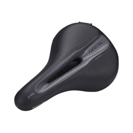 Terry Fisio GT 423 001 67 Men's Saddle with Light FeC Steel Frame and DuraLux Microfibre Outer Material in Black, Seat Width: 9 cm - 12 cm