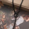 Black Long Necklaces for Women Gothic Stainless Steel Slip Chain