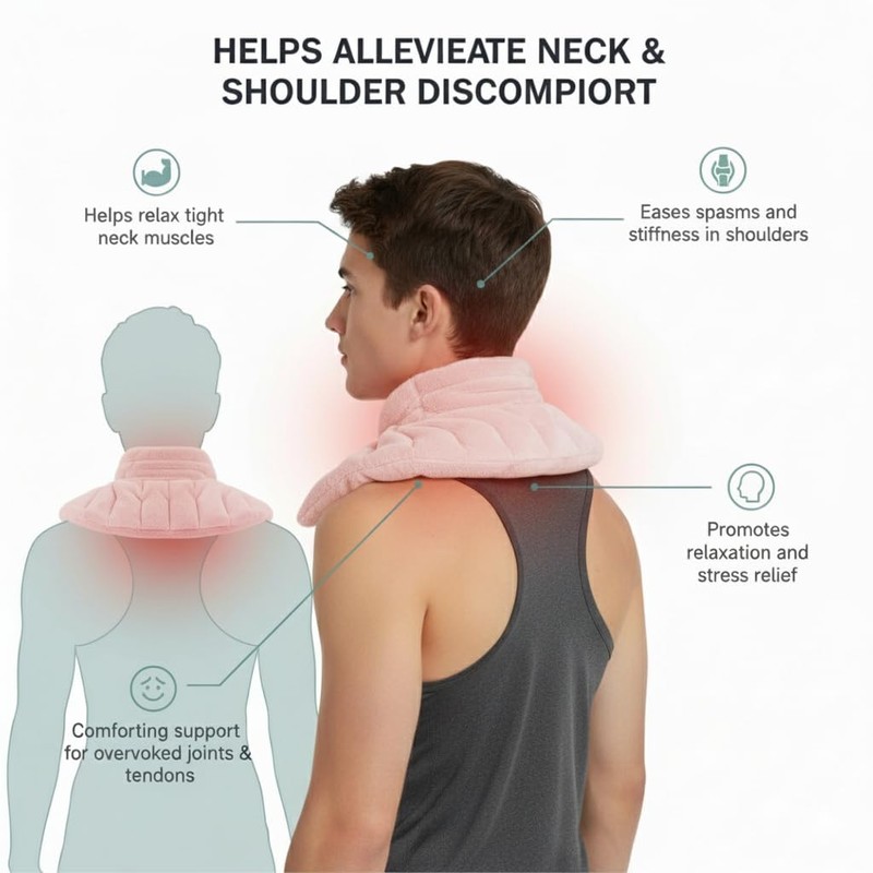 Herbal Concepts Neck and Shoulder Wrap, Hot & Cold Therapy,