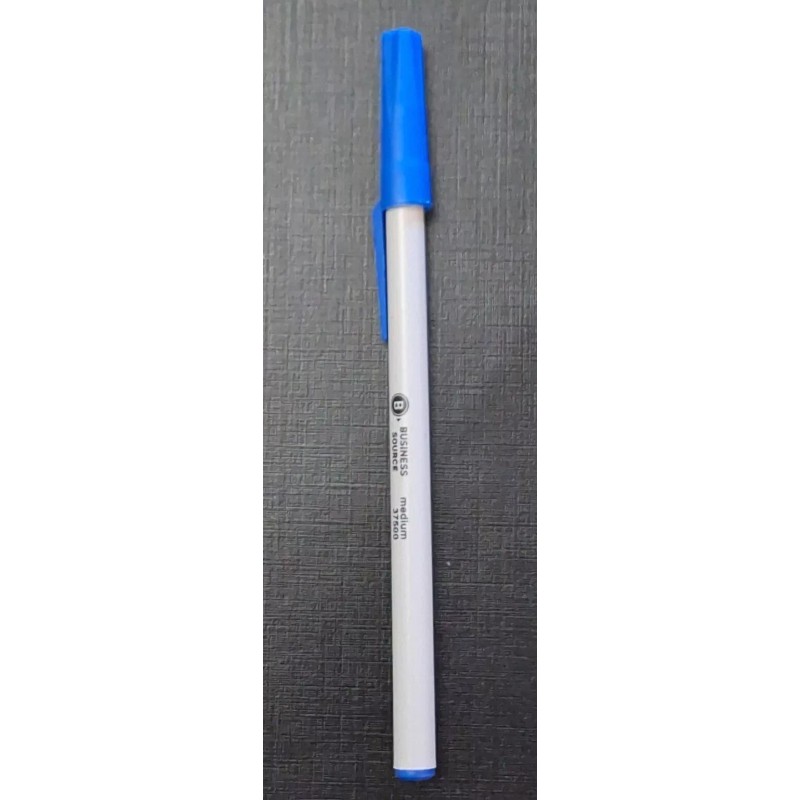 Business Source Medium Point Ballpoint Pens 37500- Medium Blue 12