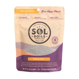 Sol Soils Sol Biotics Monthly Myco - Mycorrhizal Fungi with Beneficial Bacteria (Bacillus Species) to Support Root Health, & Overall Plant Vigor - Ultra Concentrated Mycorrhizae for Plants - 4oz