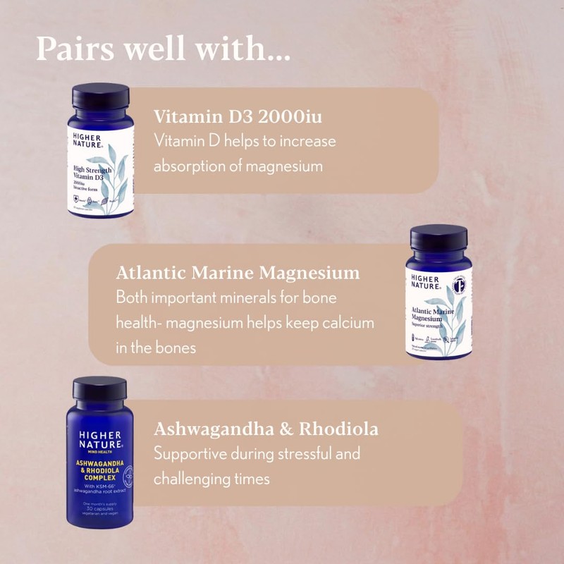 Higher Nature Magnesium Effervescent Tablets - 60 Magnesium Tablets