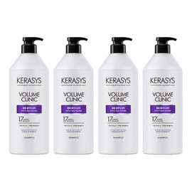 Kerasis Volume Clinic Protein Shampoo Floral Powder Scent, 980ml, 4 pieces / 케라시스 볼륨 클리닉 단백질 샴푸 플로럴파우더향, 980ml, 4개