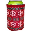 Ho Ho Ho Pattern Christmas Sweater Collapsible Can Coolie