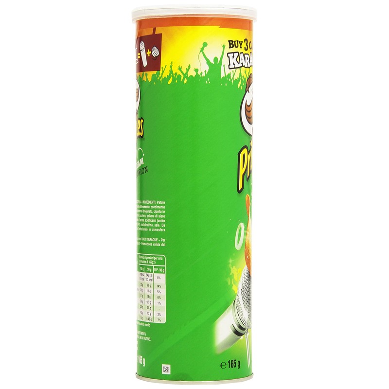 Pringles Sour Cream & Onion (Pack of 3 x 165 g Tub)