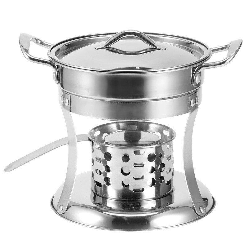 Stainless Steel Hot Pot Stove Outdoor Camping Hot Pot Stove