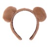 Vonokee ﻿Brown Bear Ears Headband Costume, Cute Care Movable Face