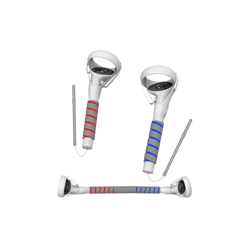 3 In 1 Upgraded VR Dual Long Stick Handle Extension