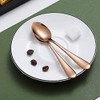 Kyraton Rose Gold Coffee & Tea Spoons, 6pc Stainless Steel