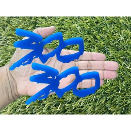 Badge Addictz 300 Drip Car Emblem Badges Custom New Racing Aggressive Numbers Dark Blue