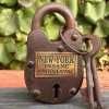 New York Insane Asylum Cast Iron Gate Lock With Brass