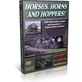 Horses, Horns and Hoppers! Norfolk Southern in the 1990s, 2 Disc Set - Broken...