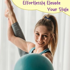 48-Piece Hair Ties No Damage, Boho Hair Bands for Women Multi-Color Elastic Ponytail Holders for Thick and Thin Hair