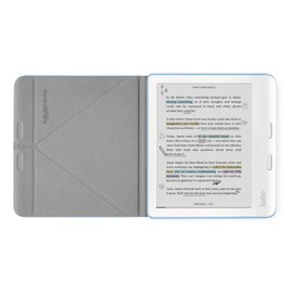 Kobo Libra Colour SleepCover Case | Dusk Blue | Sleep/Wake Technology | Built-in 2-Way Stand | Vegan Leather | Compatible with 7” Kobo Libra Colour eReader