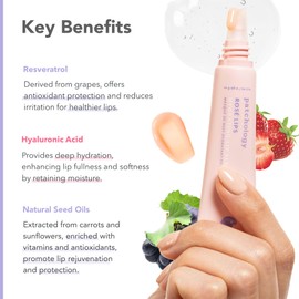 Patchology Patchology Rosé Lip Care Duo – Hydrating Lip Sleeping Mask & 5 Moisturizing Gel Lip Masks with Hyaluronic Acid & Resveratrol – Deep Moisture for Chapped Skin with a Soft, Glossy Finish