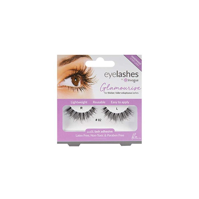 False Eyelashes Gorgeous Number 82 Black