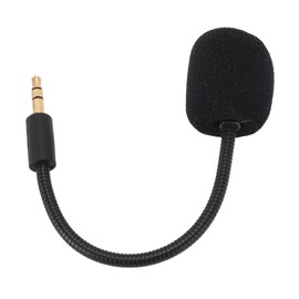 Mic Replacement for Razer Barracuda X Gaming Headset, 3.5mm Detachable Game Microphone Boom, Bendable Microphone with Noise Cancelling Foam Cover