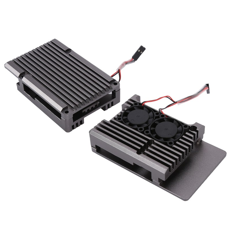 Aluminum Alloy Cooling Case Heat Dissipation Enclosure with Fan for