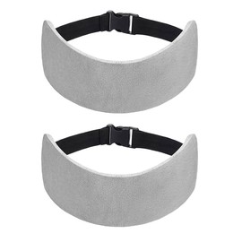 Gorise Head Rest Eye Mask Airplane,Strap,Travel Pillow,Band Comfort Head & Neck Support,Cars Sleeping and at Home Travel Pillow Alternative - Grey