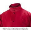 Black Stallion FR9-30C TruGuard 200 FR Cotton Welding Jacket, Red,
