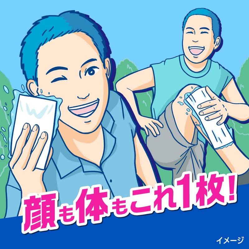 Men's Biore Facial Cleansing Sheet, Clean Soap Scent, Portable, Pack