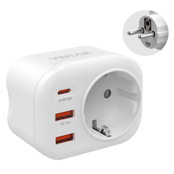 VINTAR 20 W USB Socket, 4 in 1 PD &