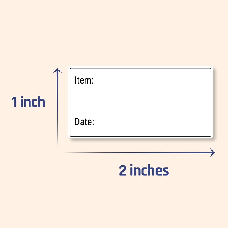 1500 Labels, Removable Freezer Food Date Labels Stickers - 5