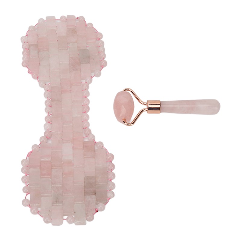 2pcs Jadestone Eye Pad Roller Set Reduce Dark Circles Promote